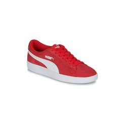 Buty Dziecko Puma SMASH V2JR RED. Czerwone trampki dziewczęce Puma, bez wzorów, bez zapięcia. Za 159,20 zł.