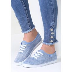 Niebieskie Tenisówki Superbly. Niebieskie trampki i tenisówki damskie vices, bez wzorów, bez zapięcia. Za 34,99 zł.