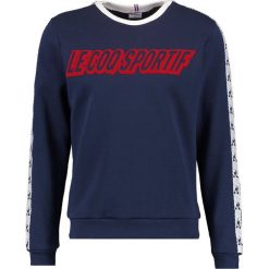 Kardigany męskie: le coq sportif INSPI FOOTBALL CREW NECK Bluza dress blues/new optical white