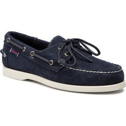 Mokasyny SEBAGO - Docksides Portland Suede 7000G90 Blue Navy 908. Niebieskie mokasyny męskie Sebago, ze skóry, eleganckie. W wyprzedaży za 399,00 zł.