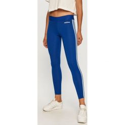 Adidas - Legginsy. Niebieskie spodnie damskie Adidas, s, z aplikacjami, z elastanu. Za 129,90 zł.