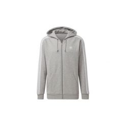 Bluzy adidas Bluza z kapturem 3-Stripes. Szare bluzy męskie Adidas, s, bez wzorów, z kapturem, bez rękawów, z kapturem. Za 279,00 zł.
