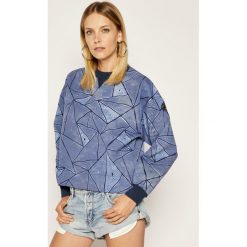 Bluza Napapijri Balme W Print N0YIN9. Niebieskie bluzy damskie Napapijri, m, bez wzorów, bez rękawów, bez kaptura. W wyprzedaży za 309,00 zł.