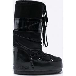 Moon Boot - Śniegowce. Czarne śniegowce damskie Moon Boot, z materiału, bez zapięcia. W wyprzedaży za 479,90 zł.