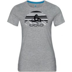 Odlo Koszulka tech. Odlo TOP Crew neck s/s KUMANO LOGO - 550091 - 550091/10195/S. Szare bluzki damskie marki Odlo, s. Za 82,57 zł.