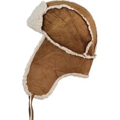 Czapka męska Uszanka Zimowa wyprawa brązowo-ecru. Brązowe czapki zimowe męskie Art of Polo, na zimę. Za 37,60 zł.