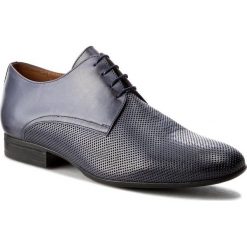 Półbuty GINO ROSSI - Porfirio MPV667-V48-0024-5700-0 59. Niebieskie buty wizytowe męskie Gino Rossi, bez wzorów, ze skóry, eleganckie, bez zapięcia. W wyprzedaży za 219,00 zł.