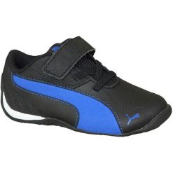 Puma Drift Cat 5 L Nu Infant 360968-01 23 Czarne. Czarne buciki niemowlęce marki Puma, ze skóry. W wyprzedaży za 99,99 zł.