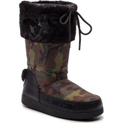 Śniegowce LOVE MOSCHINO - JA24062G06JN0852 St.Camouf/Mili. Czarne buty zimowe damskie Love Moschino, z materiału. Za 659,00 zł.