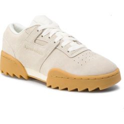 Buty Reebok - Workout Ripple Og CN6630 Chalk/Gum. Brązowe półbuty damskie marki Reebok, bez wzorów, ze skóry, bez obcasa, na płaskiej podeszwie, bez zapięcia. Za 449,00 zł.