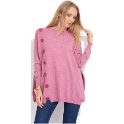 Fille Du Couturier Sweter Damski Bethanie 42 Różowy. Różowe swetry damskie Fille Du Couturier, bez wzorów, z materiału, z długim rękawem, długie, bez kaptura. W wyprzedaży za 228,00 zł.