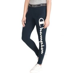 Champion Legginsy Niebieski. Niebieskie spodnie damskie Champion, xs, z nadrukiem, z elastanu. Za 131,95 zł.