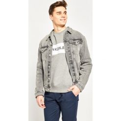 Kurtka jeansowa Calvin Klein Jeans Foundation Slim Denim J30J314665. Szare kurtki męskie Calvin Klein Jeans, xl, bez wzorów, z jeansu, bez kaptura. W wyprzedaży za 289,00 zł.