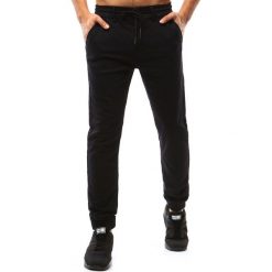 Joggery męskie: Joggery męskie czarne (ux1083)