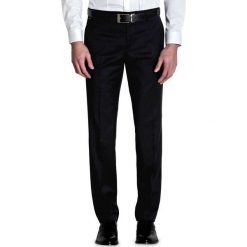 Spodnie FABIO SMCS000011. Czarne spodnie męskie marki Giacomo Conti, na spotkanie biznesowe, m, bez wzorów, z wełny, eleganckie. Za 259,00 zł.