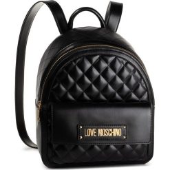 Plecak LOVE MOSCHINO - JC4007PP18LA0000 Nero. Czarne plecaki damskie Love Moschino, bez wzorów, ze skóry ekologicznej, klasyczne. Za 999,00 zł.