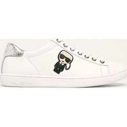 Karl Lagerfeld - Buty. Białe buty sportowe damskie KARL LAGERFELD, bez wzorów, ze skóry, sportowe. W wyprzedaży za 459,90 zł.