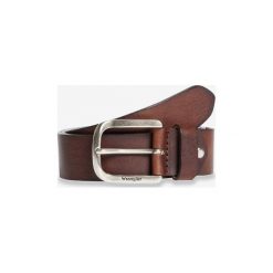 Wrangler Easy Pasek Brązowy. Pomarańczowe paski męskie Wrangler, w paski, ze skóry. Za 223,95 zł.