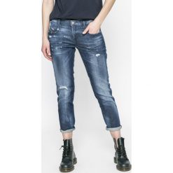 Diesel - Jeansy Belthy-ankle. Niebieskie jeansy damskie z wysokim stanem marki Diesel. W wyprzedaży za 459,90 zł.