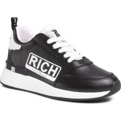 Sneakersy JOHN RICHMOND - 1221 B Nero. Czarne półbuty damskie John Richmond, ze skóry. W wyprzedaży za 519,00 zł.
