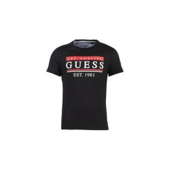 T-shirty z krótkim rękawem Guess 81 STRIPES. Czarne t-shirty męskie Guess, s, z aplikacjami, bez kołnierzyka, krótkie. Za 159,00 zł.