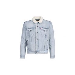 Kurtki jeansowe Levis TYPE 3 SHERPA TRUCKER. Niebieskie kurtki męskie Levi's®, s, bez wzorów, z jeansu, bez kaptura. Za 483,70 zł.