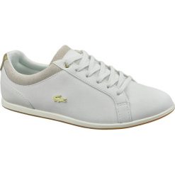 Lacoste Rey Lace 119 737CFA003706B. Białe półbuty damskie Lacoste, bez wzorów, ze skóry, bez obcasa, bez zapięcia. W wyprzedaży za 399,99 zł.