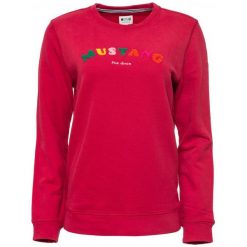 Mustang Bluza Damska Fancy, Xs, Czerwona. Czerwone bluzy damskie Mustang, xs, z haftami, z bawełny, bez rękawów, bez kaptura. Za 242,00 zł.