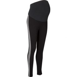 Legginsy ciążowe z ciężkiego dżerseju Punto di Roma bonprix czarny. Czarne legginsy ciążowe bonprix, bez wzorów, z dżerseju. Za 109,99 zł.