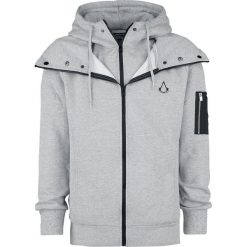 Assassin's Creed Double Layered Bluza z kapturem rozpinana odcienie szarego. Szare bluzy męskie rozpinane marki Assassin's Creed, m, z nadrukiem, z kapturem. Za 244,90 zł.
