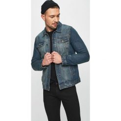 Brave Soul - Kurtka jeansowa. Niebieskie płaszcze męskie Brave Soul, xl, bez wzorów, z bawełny, krótkie, bez kaptura. W wyprzedaży za 119,90 zł.