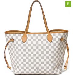 Torebki klasyczne damskie: Torebka „Neverfull MM” w kolorze białym – 42 x 29 x 15 cm