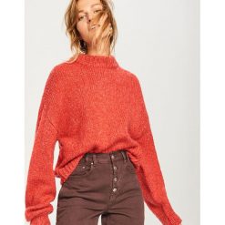 Sweter z domieszką wełny - Pomarańczo. Różowe swetry klasyczne damskie Reserved, l, z wełny. Za 119,99 zł.