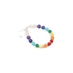 Bransoletka Czakry srebro. Szare bransoletki damskie Brazi druse jewelry, z kwarcem, srebrne. Za 180,00 zł.