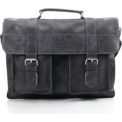 GABRIEL Męska torba ze skóry Paolo Peruzzi Szara. Szare torby męskie skórzane marki Paolo Peruzzi, w paski, ze skóry, vintage, do ręki. Za 369,00 zł.