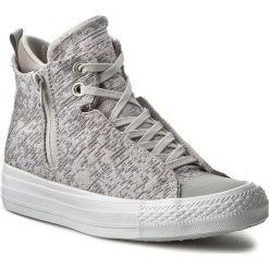 Trampki CONVERSE - Ctas Selene Winter Knit Mid 553356C Mouse/Dolphin/White. Szare półbuty damskie Converse, bez wzorów, z gumy, bez zapięcia. W wyprzedaży za 259,00 zł.