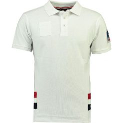 Koszulka polo "Kastar" w kolorze białym. Białe koszulki męskie Stone Goose, m, w paski, z bawełny, bez rękawów. W wyprzedaży za 98,95 zł.