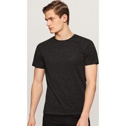 T-shirty męskie: Melanżowy t-shirt – Czarny