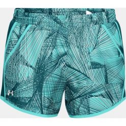 Spodenki sportowe męskie: Under Armour Spodenki damskie Fly By Printed Short turkusowe r. XS (1297126-425)