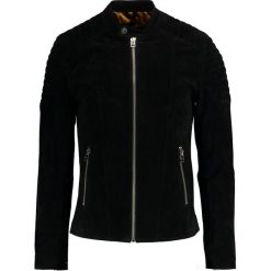 Goosecraft BIKER Kurtka skórzana black. Czarne kurtki męskie skórzane marki Goosecraft, m. W wyprzedaży za 629,25 zł.