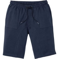 Bermudy dresowe Regular Fit bonprix ciemnoniebieski. Niebieskie spodenki i szorty męskie bonprix, xl, bez wzorów, z dresówki. Za 89,99 zł.
