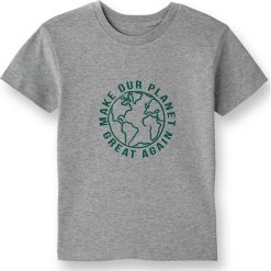 T-shirty chłopięce: T-shirt z napisem z bawełny pochodzącej z uprawy ekologicznej 5-14 lat