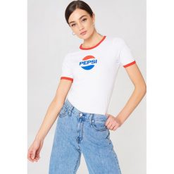 T-shirty damskie: Sweet SKTBS T-shirt Sweet Pepsi Ringer – White