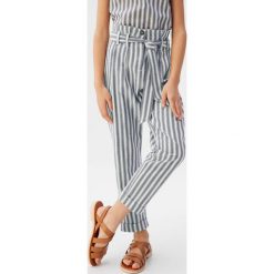 Mango Kids - Spodnie dziecięce Ona 110-164 cm. Spodnie dziewczęce Mango Kids, bez wzorów, z bawełny. Za 89,90 zł.