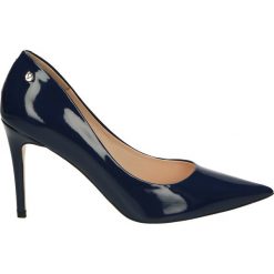 Buty ślubne damskie: Czółenka - 0016-12 VE BL