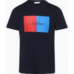 Calvin Klein - T-shirt męski, niebieski. Niebieskie t-shirty męskie Calvin Klein, xxl, bez wzorów, bez kołnierzyka. Za 179,95 zł.