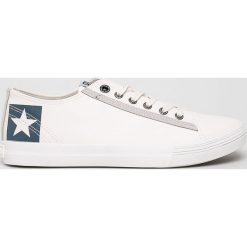 Big Star - Tenisówki. Białe trampki męskie BIG STAR, bez wzorów, z gumy, retro, na sznurówki. W wyprzedaży za 79,90 zł.