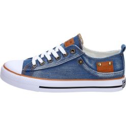 Jeansowe trampki damskie AMERICAN CLUB NJ05-4. Trampki i tenisówki damskie American CLUB, bez wzorów, z jeansu, bez zapięcia. W wyprzedaży za 69,00 zł.