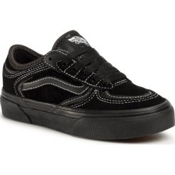 Tenisówki VANS - Rowley Classic VN0A4BU9BKA1 Black/Black. Czarne półbuty dziewczęce Vans, bez wzorów, ze skóry, na sznurówki. W wyprzedaży za 209,00 zł.