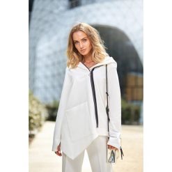 Bluza - ecru. Bluzy damskie Moe, s, bez wzorów, z elastanu, bez rękawów, bez kaptura. Za 179,00 zł.